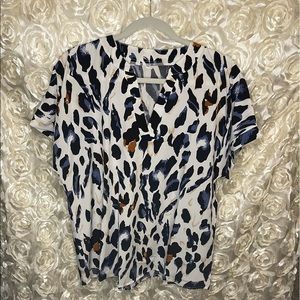 SHEIN leopard top